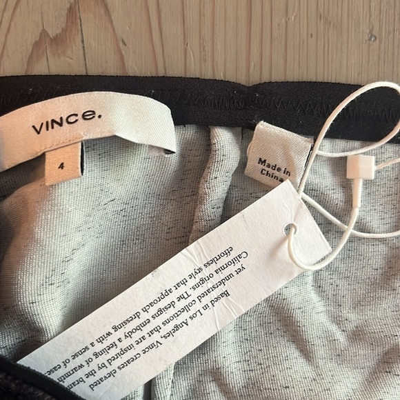 Vince Fallen Leaf Velvet Silk Modern Slip Midi Silk Skirt Size 4 - Picture 15 of 15